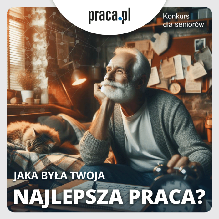 Miniaturka artykułu Zapraszamy do wzięcia udziału w pierwszym zorganizowany przez Praca.pl konkursie dla seniorów. Do wygrania atrakcyjne nagrody!