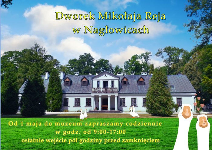 Miniaturka artykułu Muzeum „Dworek Mikołaja Reja” w Nagłowicach zaprasza do zwiedzania.