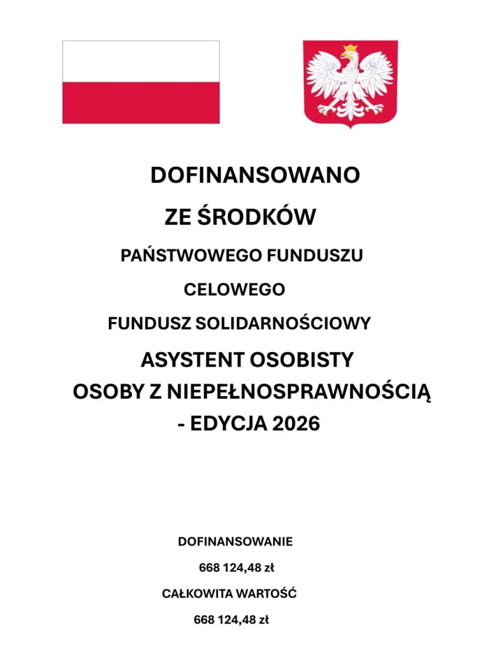 Miniaturka artykułu PROGRAM „ASYSTENT OSOBISTY OSOBY Z  NIEPEŁNOSPRAWNOŚCIĄ” – EDYCJA 2026
