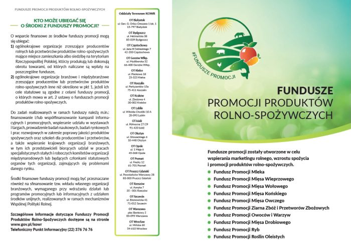 Miniaturka artykułu Fundusze Promocji Produktów Rolno-Spożywczych
