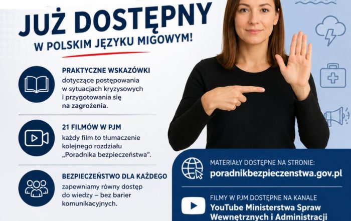Miniaturka artykułu Poradnik bezpieczeństwa już dostępny w Polskim Języku Migowym